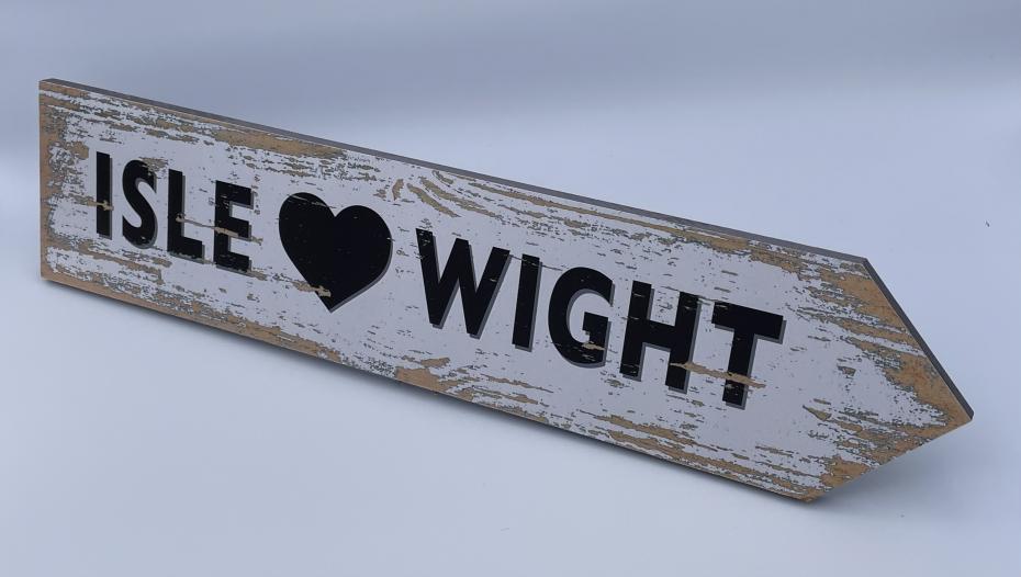 Isle “heart” Wight - white